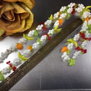 Fruit salad vintage necklace